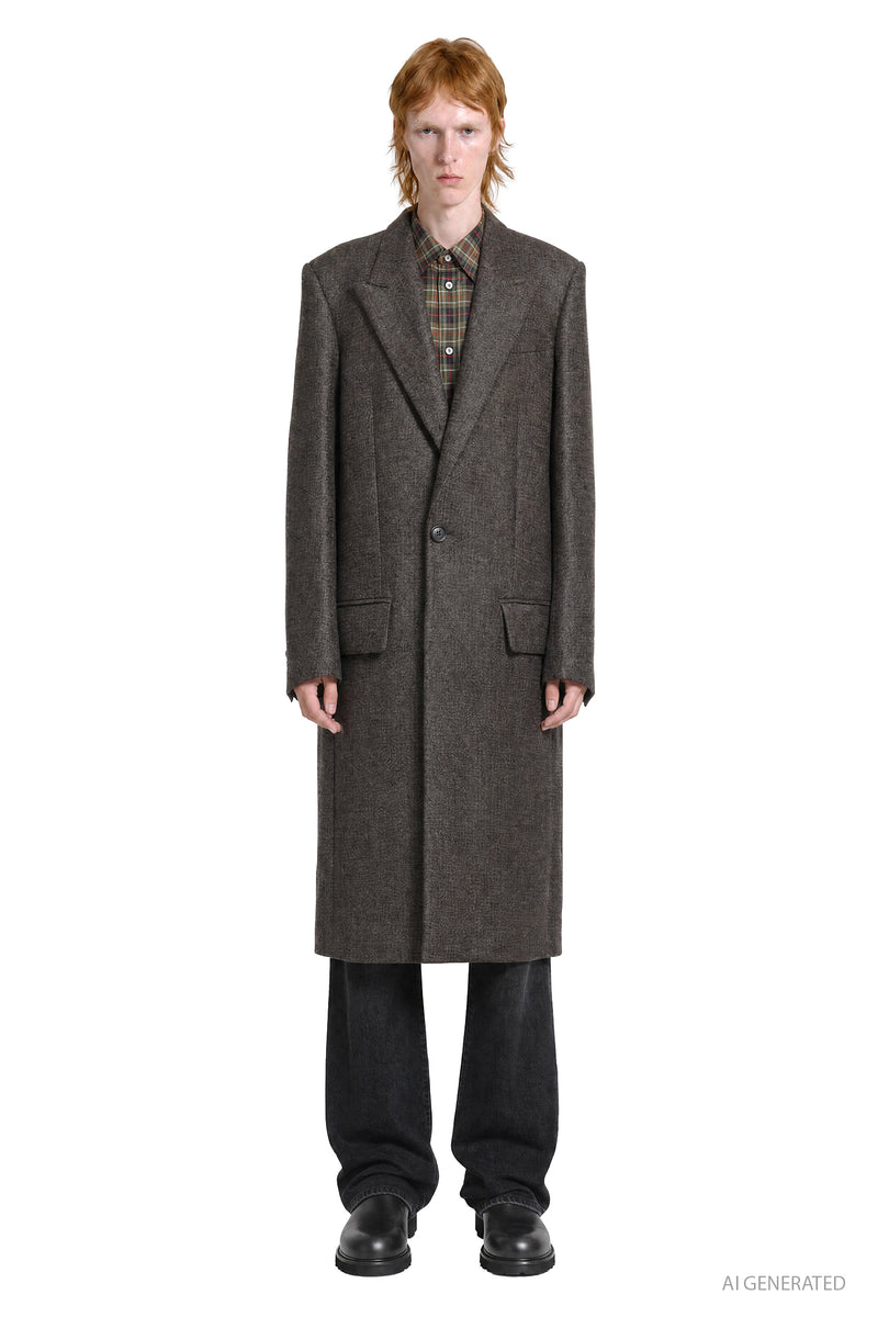 ACNE STUDIOS Wool Single-Breasted Coat man