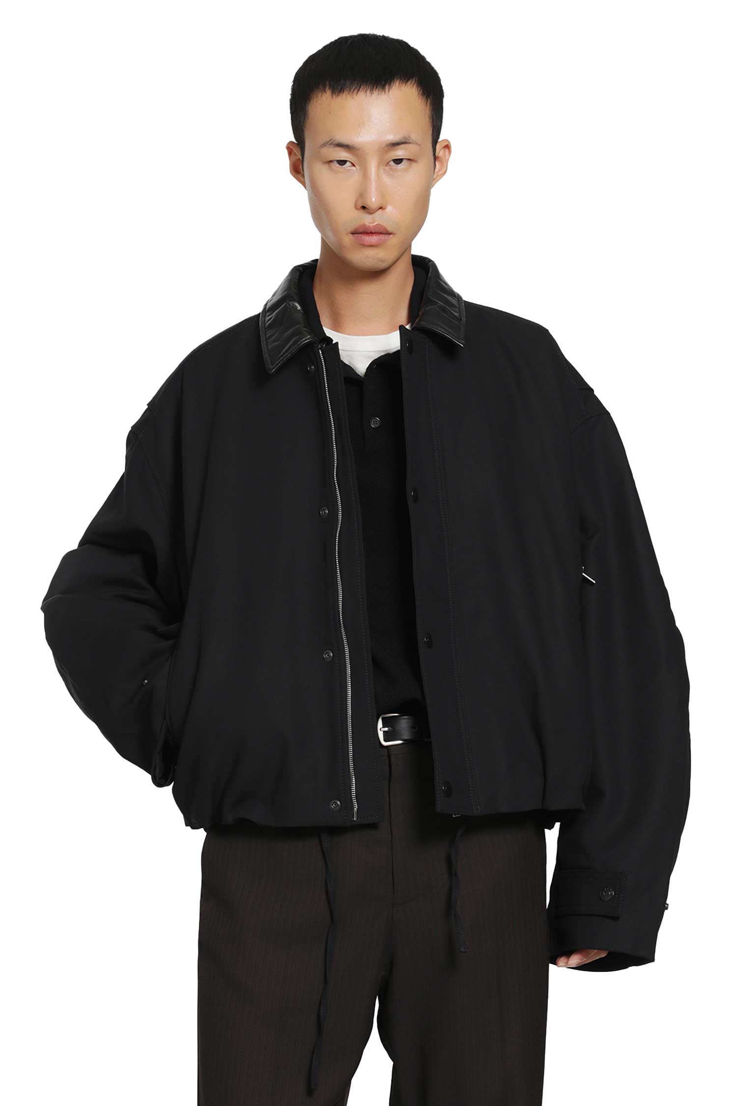 Cotton Satin Bomber Jacket