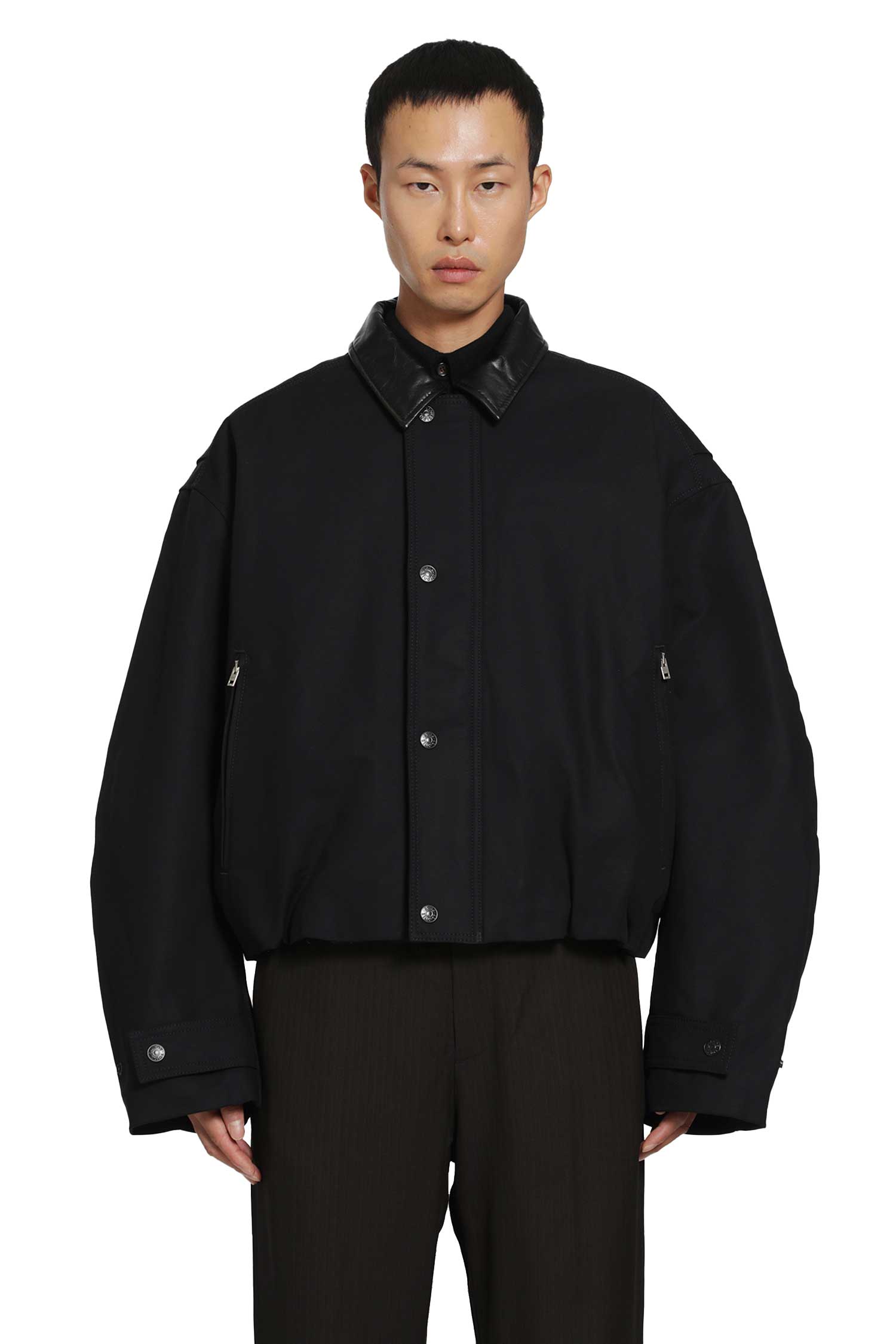 Cotton Satin Bomber Jacket