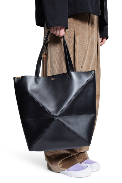 LOEWE MAN BLACK TOTE BAGS