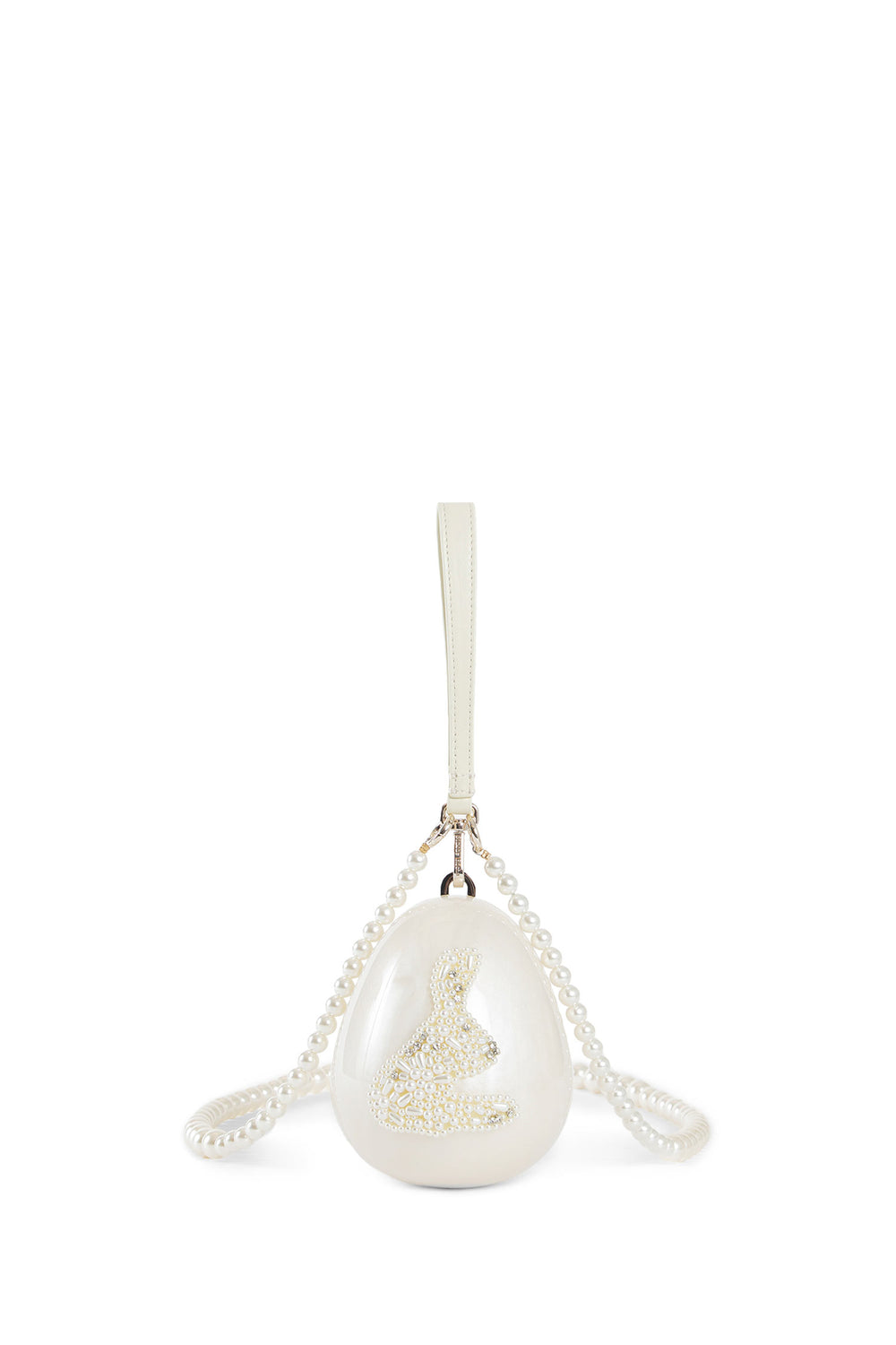 Micro Egg Bag with Hare Embroidery