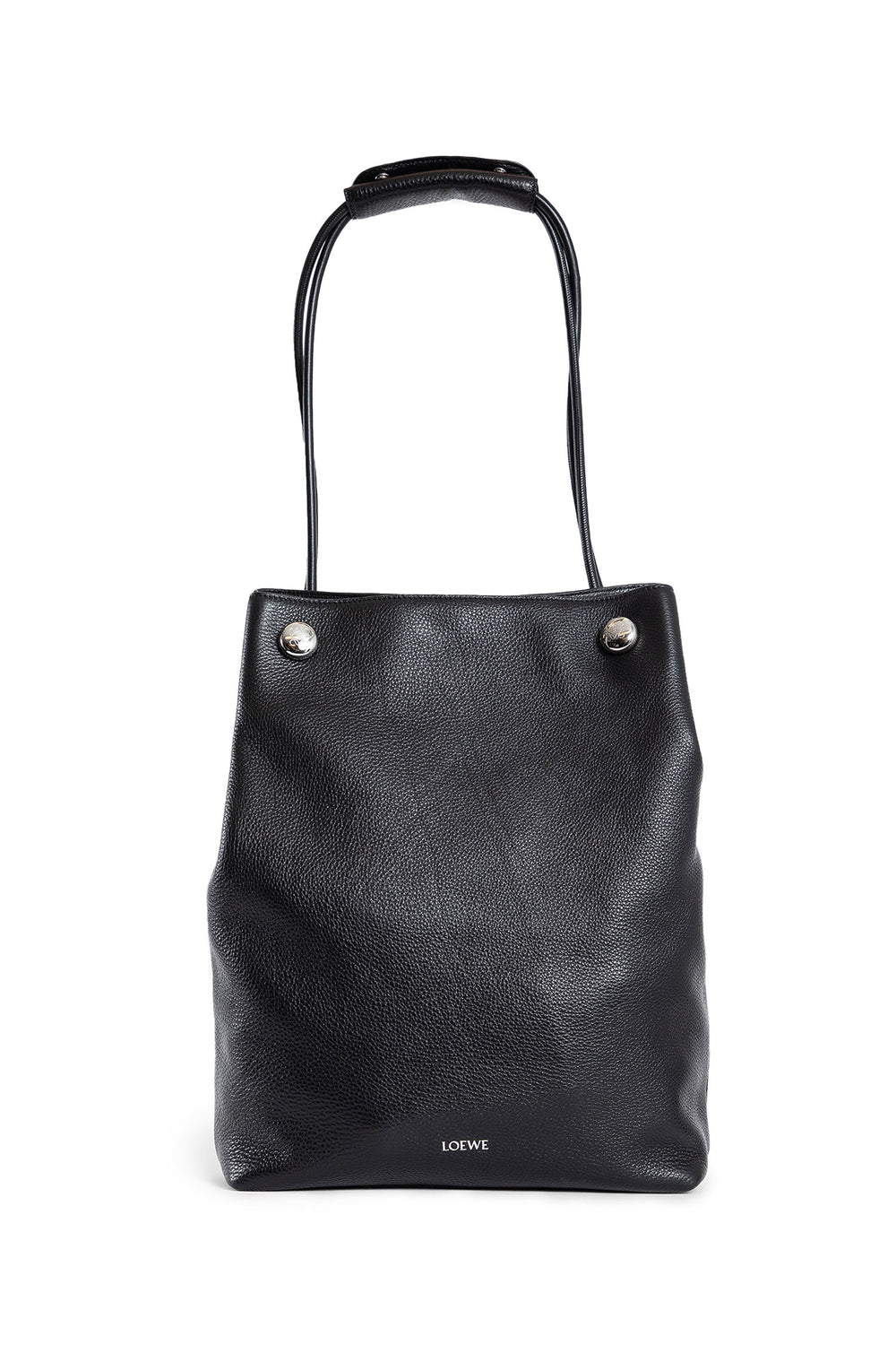 LOEWE MAN BLACK TOTE BAGS