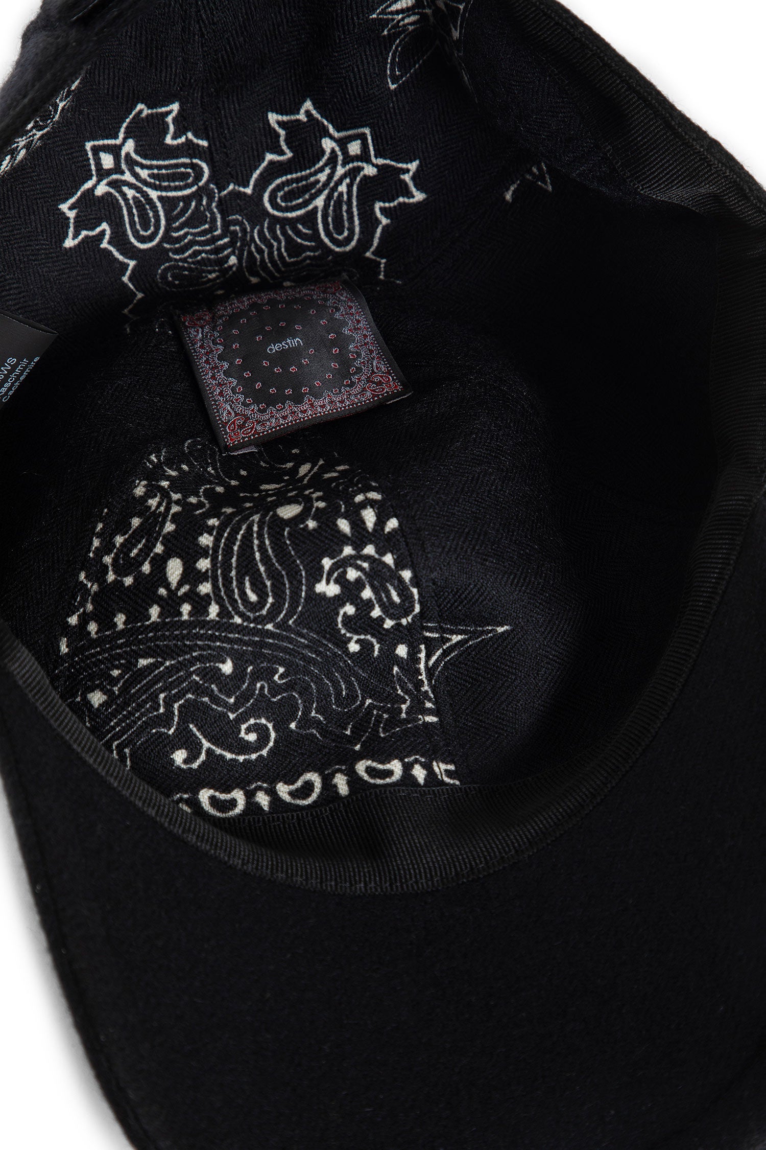 Diagonal Wool Cashmere Canvas Cap