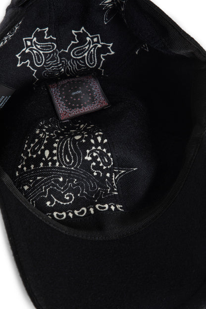 Diagonal Wool Cashmere Canvas Cap