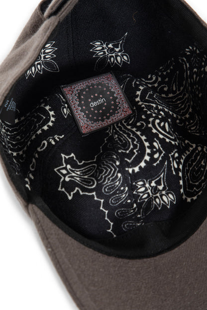 Diagonal Wool Cashmere Canvas Cap