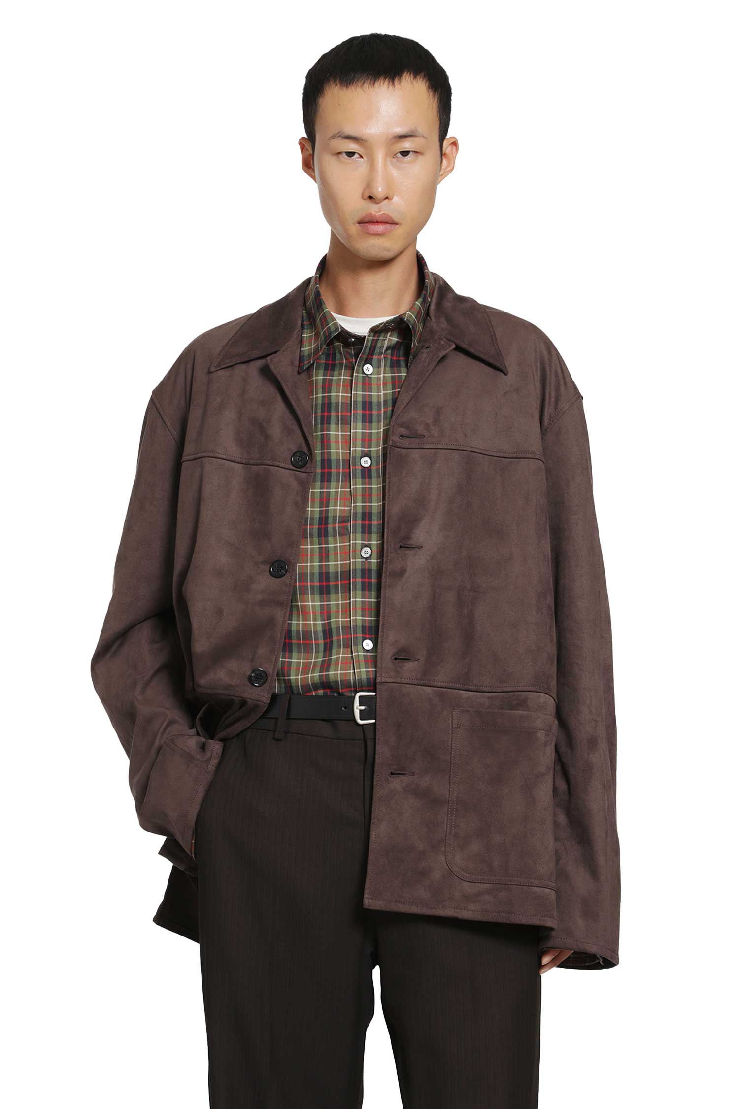 Faux Suede Overshirt