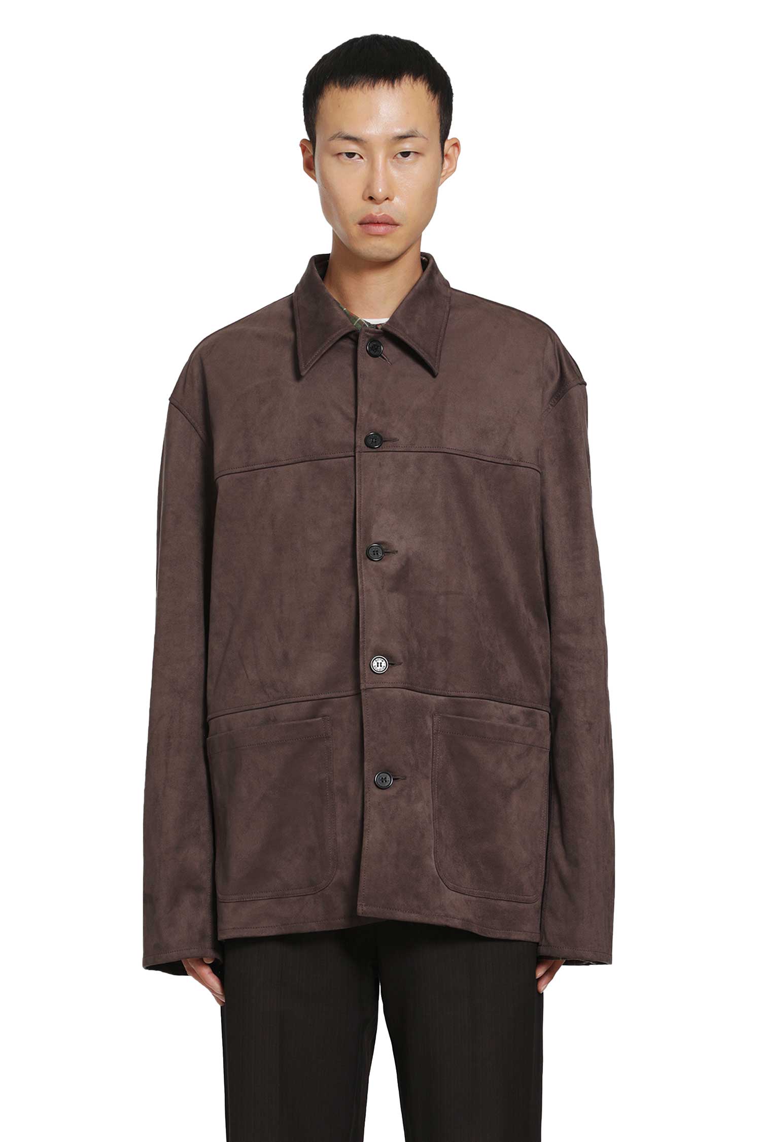 Faux Suede Overshirt
