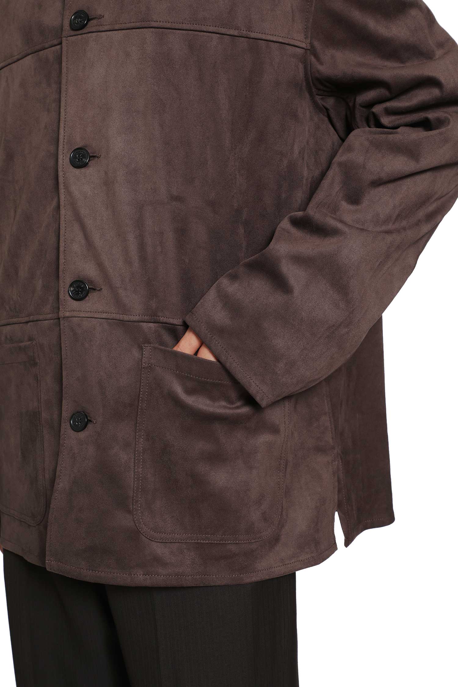 Faux Suede Overshirt