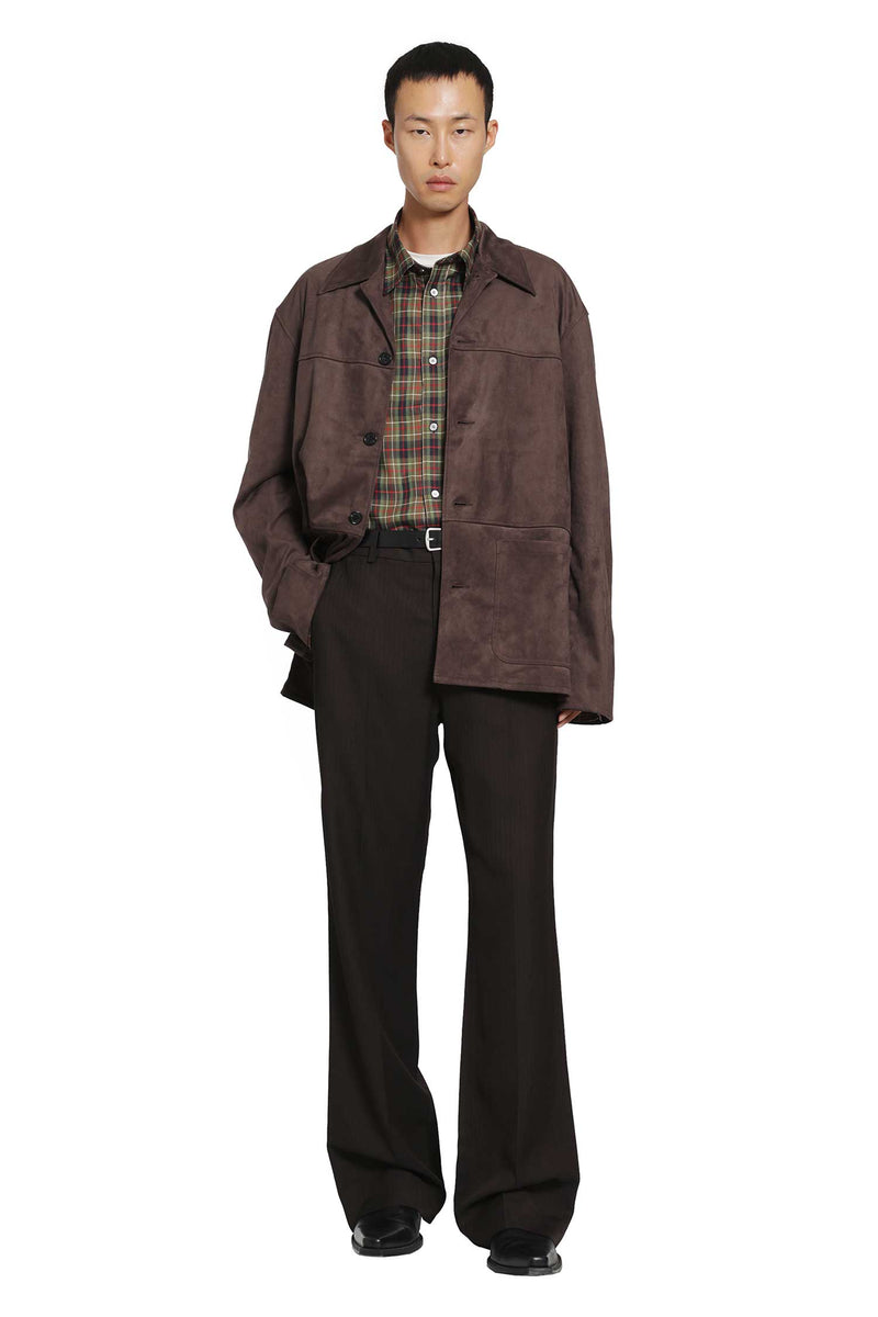 ACNE STUDIOS Faux Suede Overshirt man