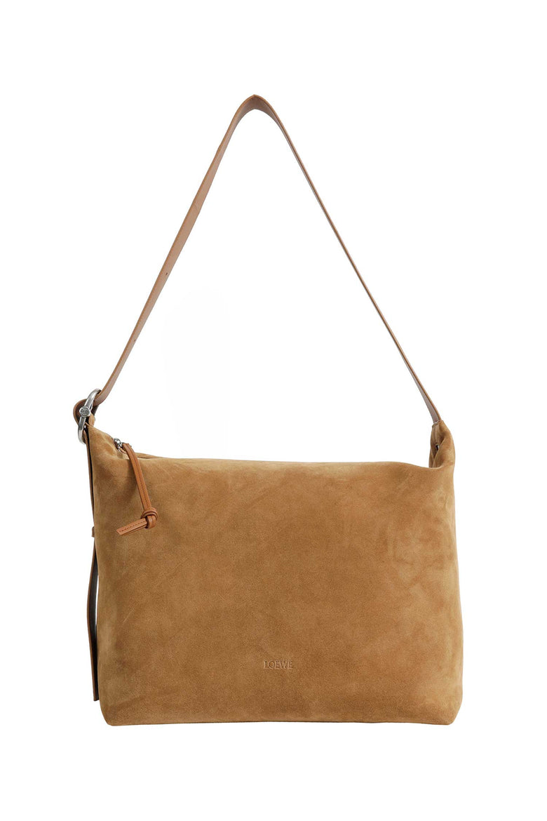 LOEWE Suede Large Loop Hobo Bag man