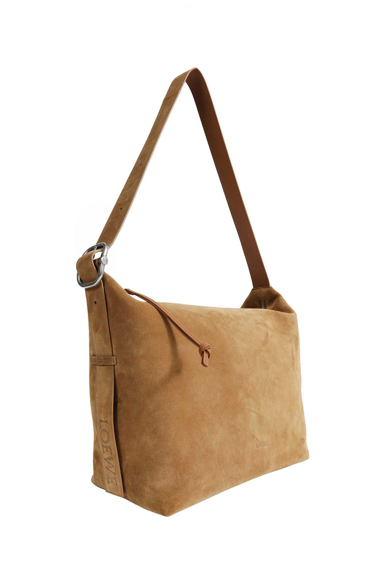 LOEWE Suede Large Loop Hobo Bag man
