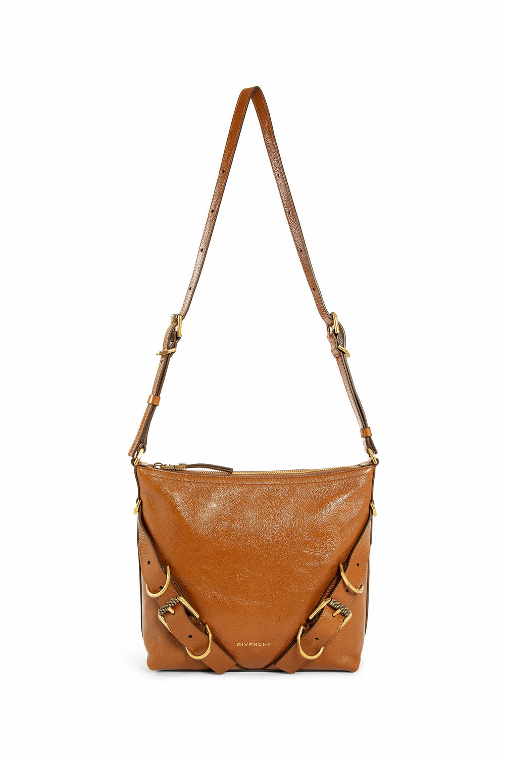 GIVENCHY WOMAN BROWN CROSSBODY BAGS