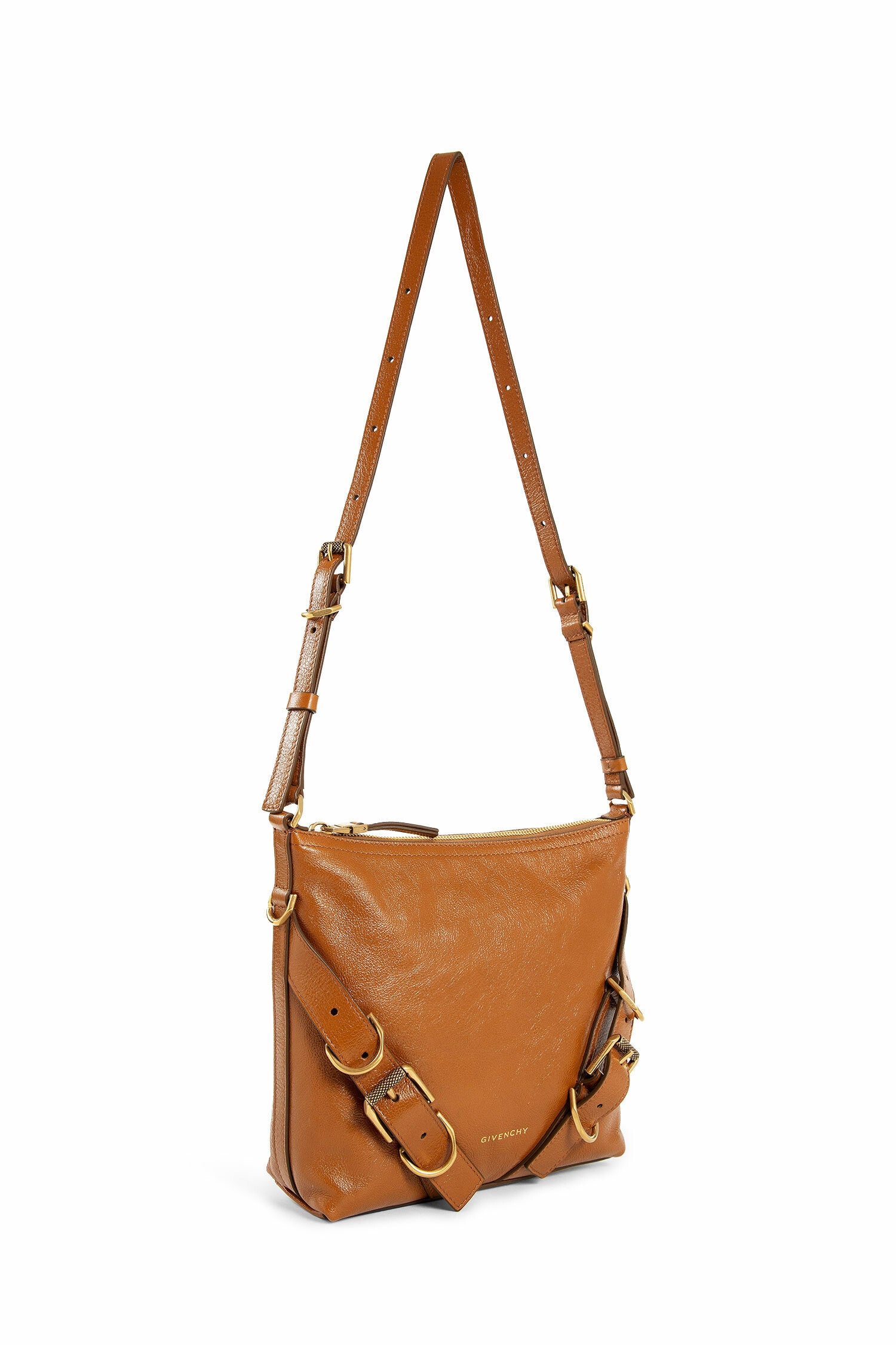 GIVENCHY WOMAN BROWN CROSSBODY BAGS