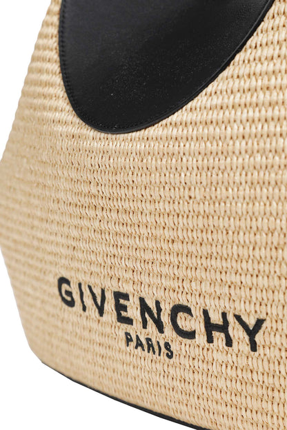 Small Raffia Facet Tote Bag