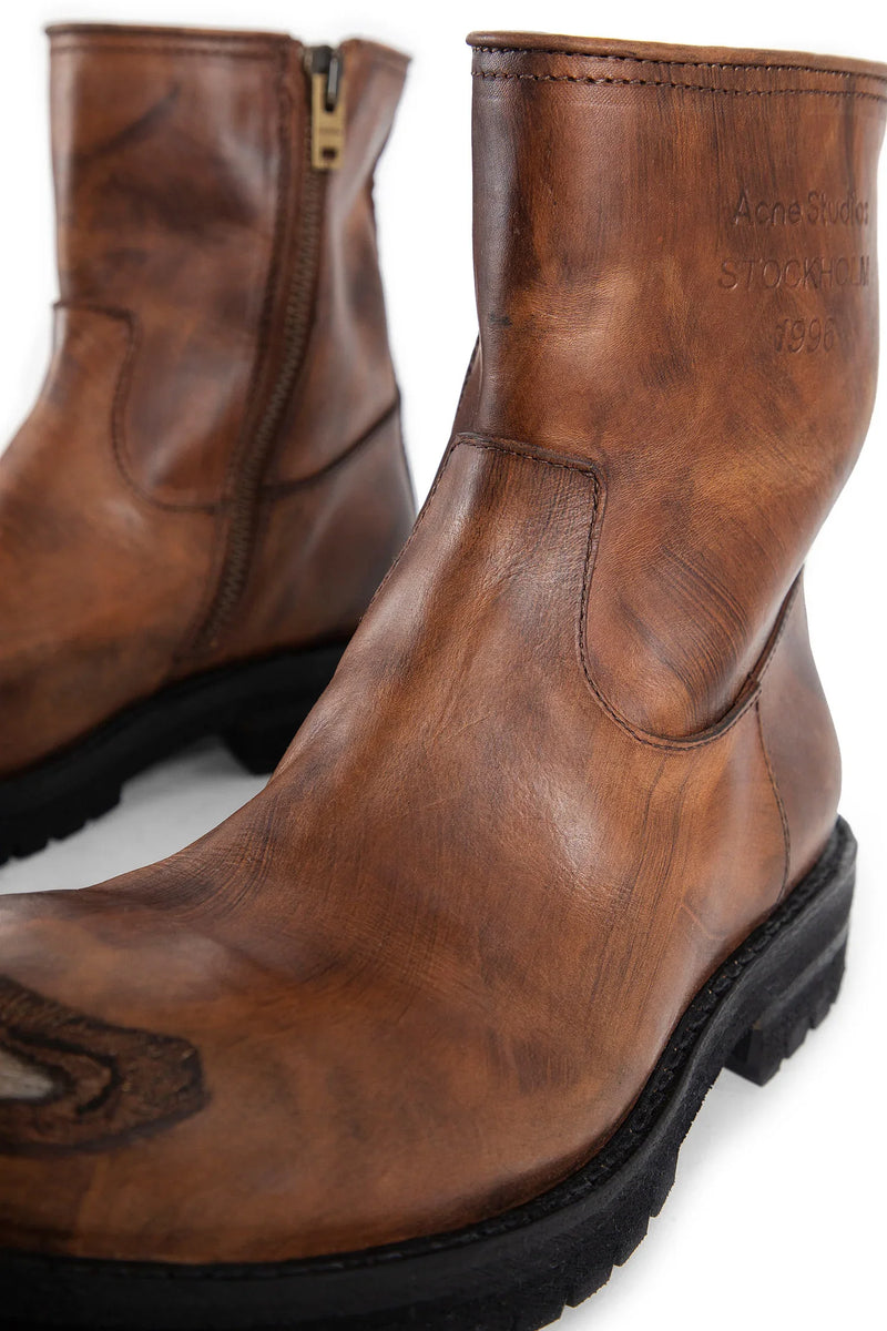 ACNE STUDIOS MAN BROWN BOOTS - Antonioli.eu