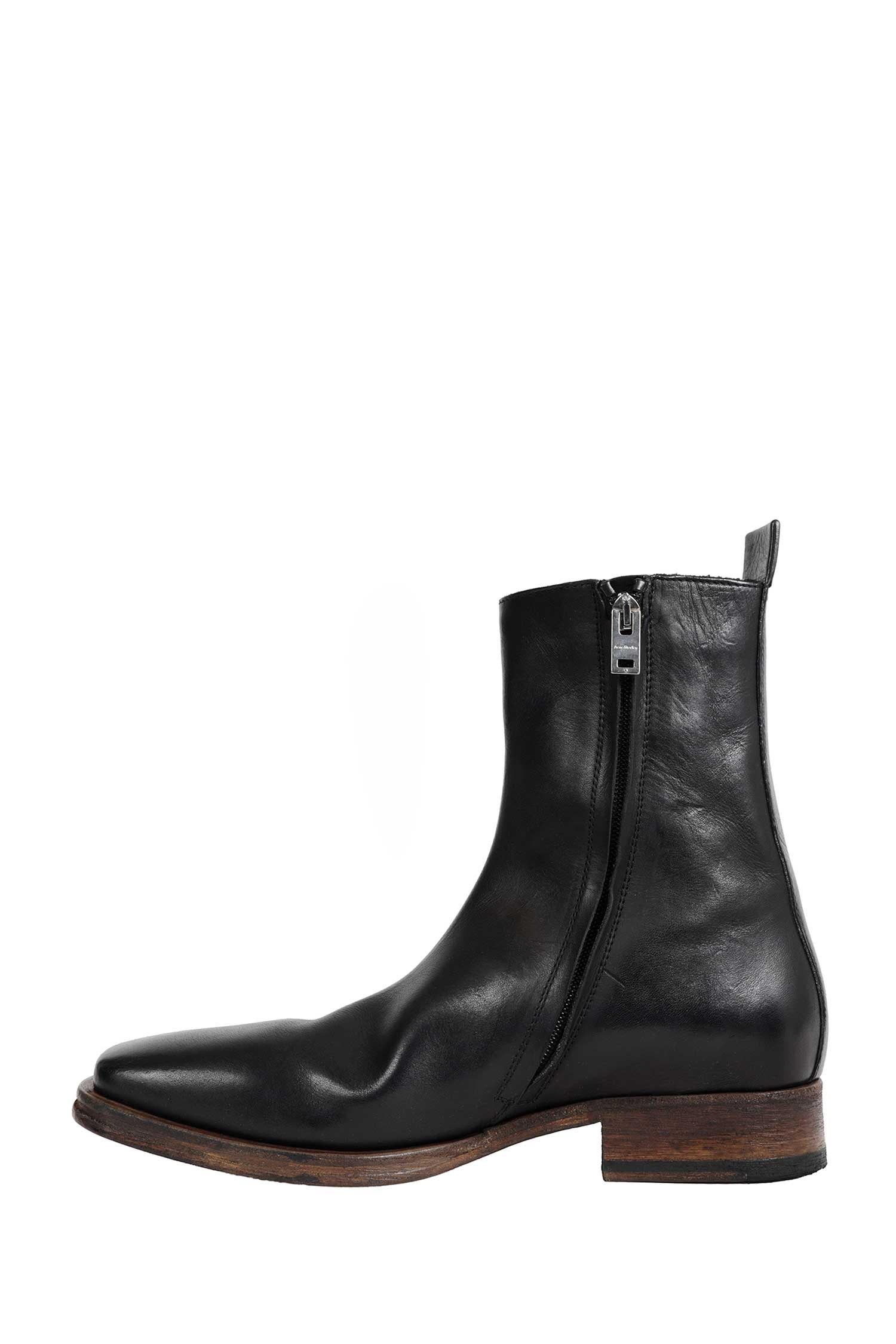 ACNE STUDIOS Leather Ankle Boots man
