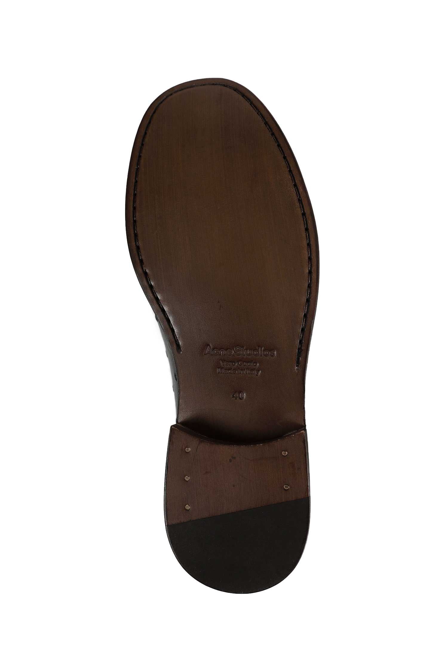 ACNE STUDIOS Ostrich-printed Leather Loafers man