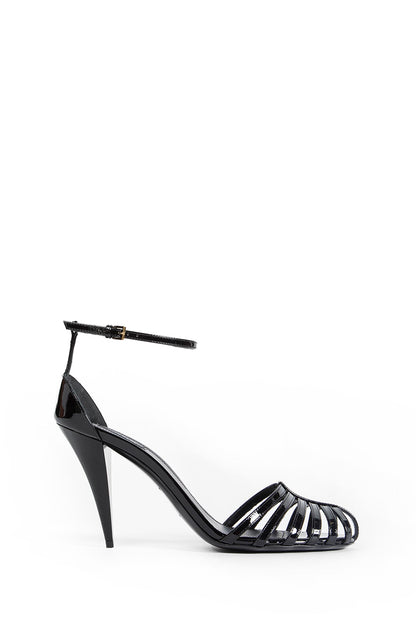 Cage Sandals in Patent Leather