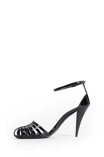 Cage Sandals in Patent Leather