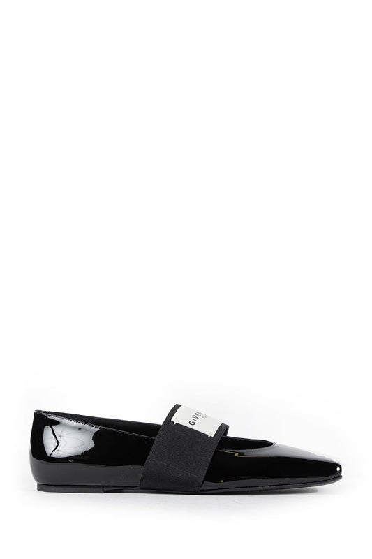Sliced Square ballerinas in patent leather