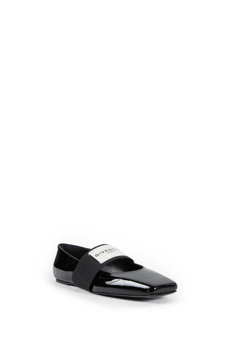 Sliced Square ballerinas in patent leather