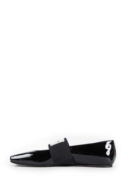 Sliced Square ballerinas in patent leather