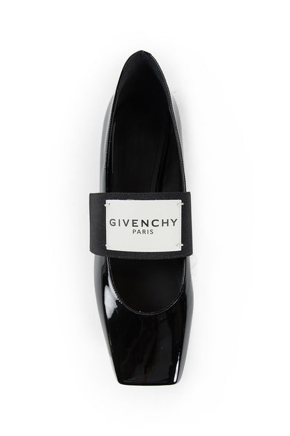 Sliced Square ballerinas in patent leather