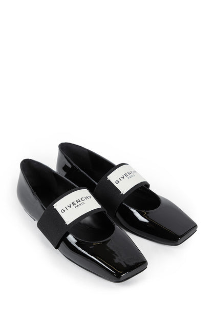 Sliced Square ballerinas in patent leather