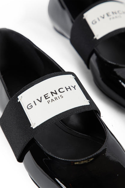 Sliced Square ballerinas in patent leather