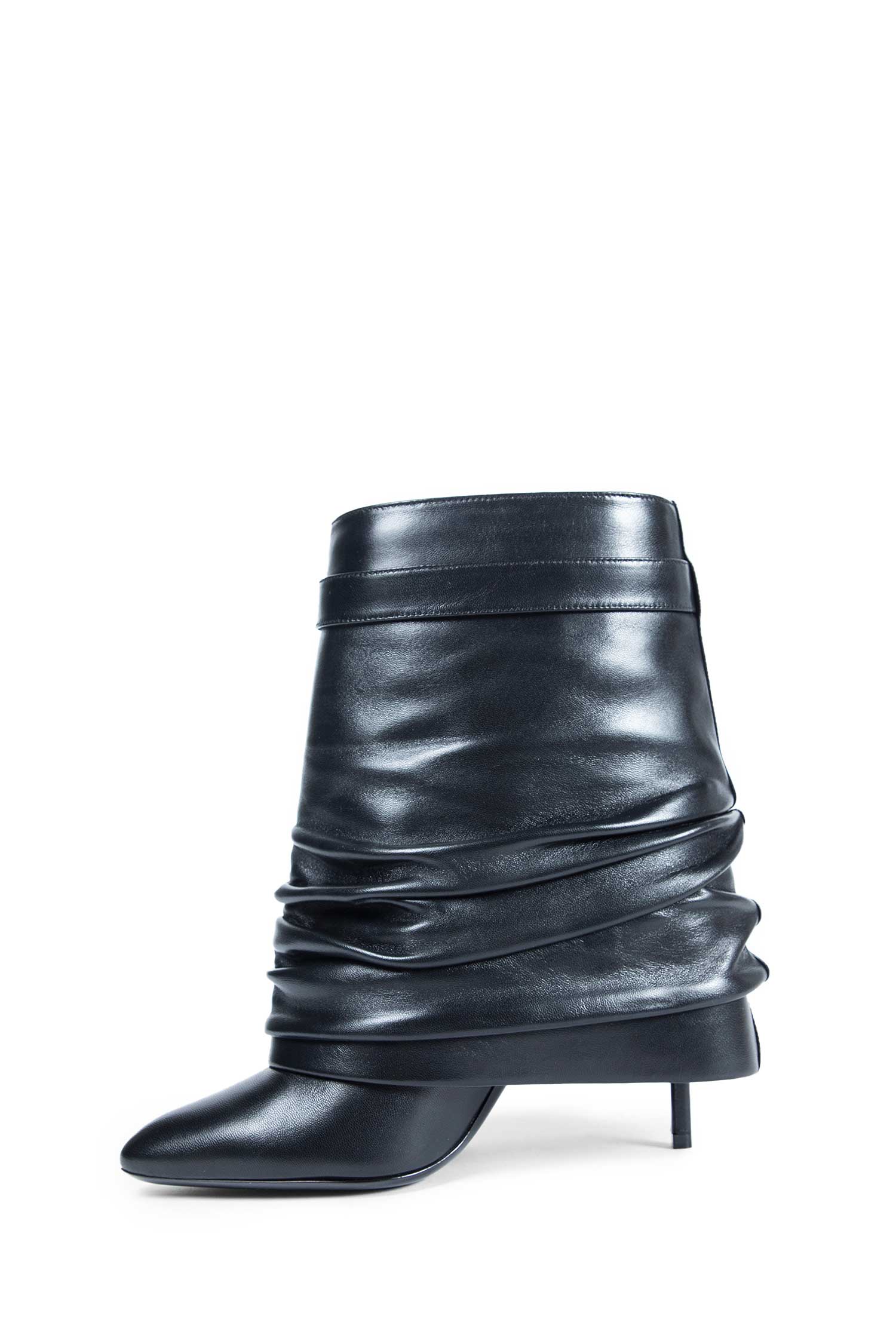Shark Lock Stiletto Ankle Boots