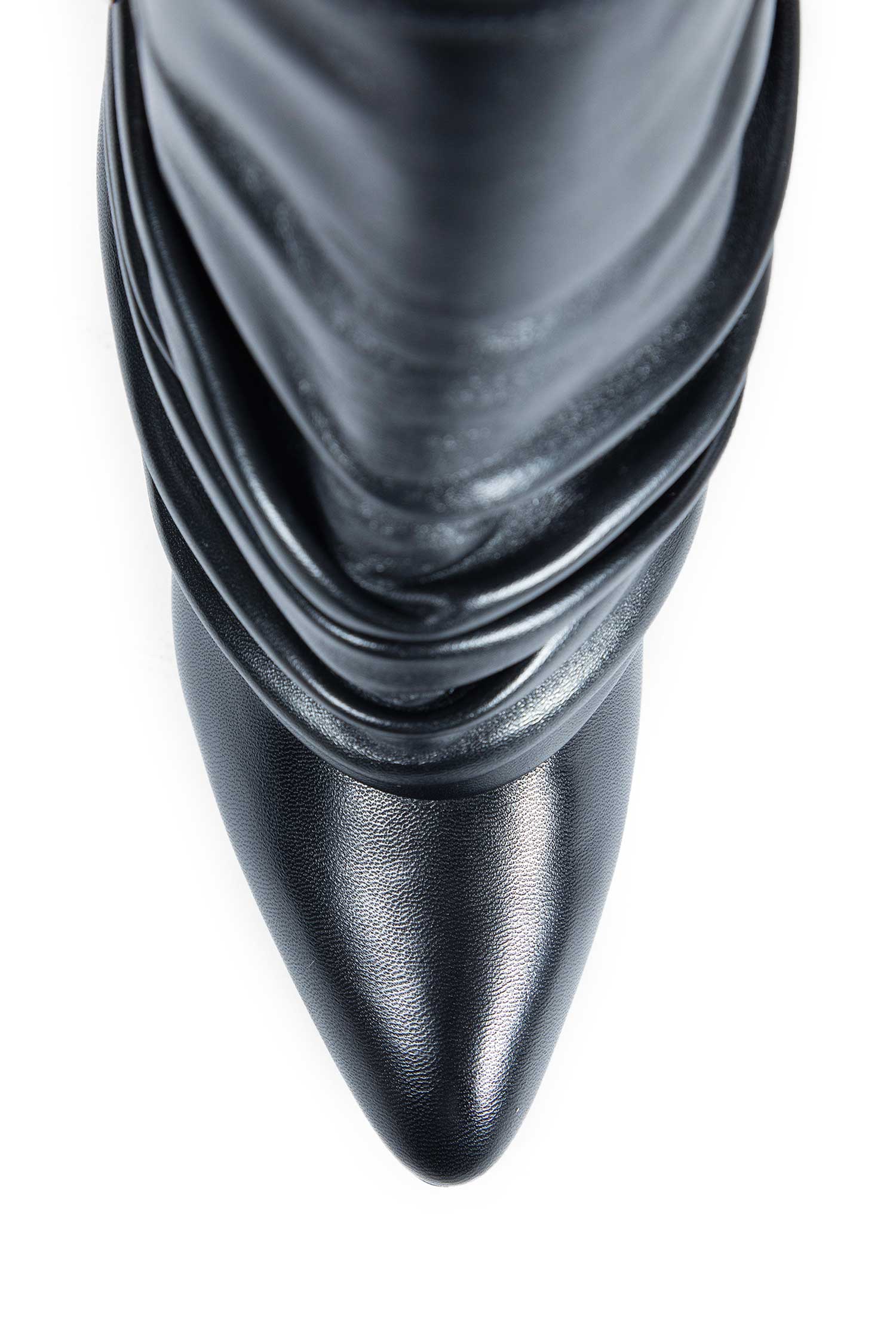 Shark Lock Stiletto Ankle Boots