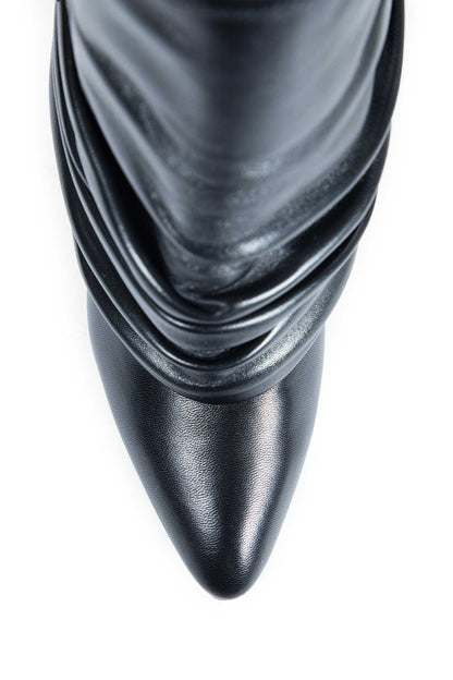 Shark Lock Stiletto Ankle Boots