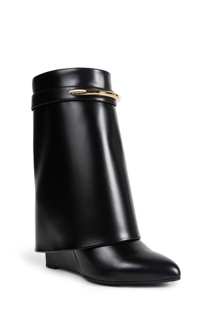 Shark Pinch Leather Ankle Boots