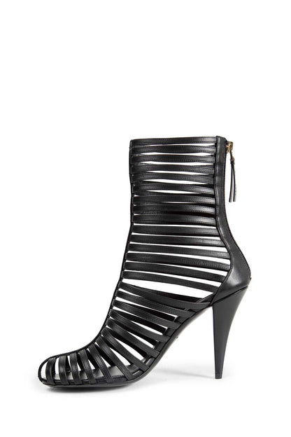Cage Leather Ankle Boots