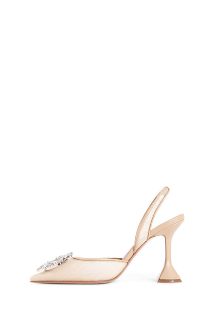 AMINA MUADDI WOMAN BEIGE PUMPS