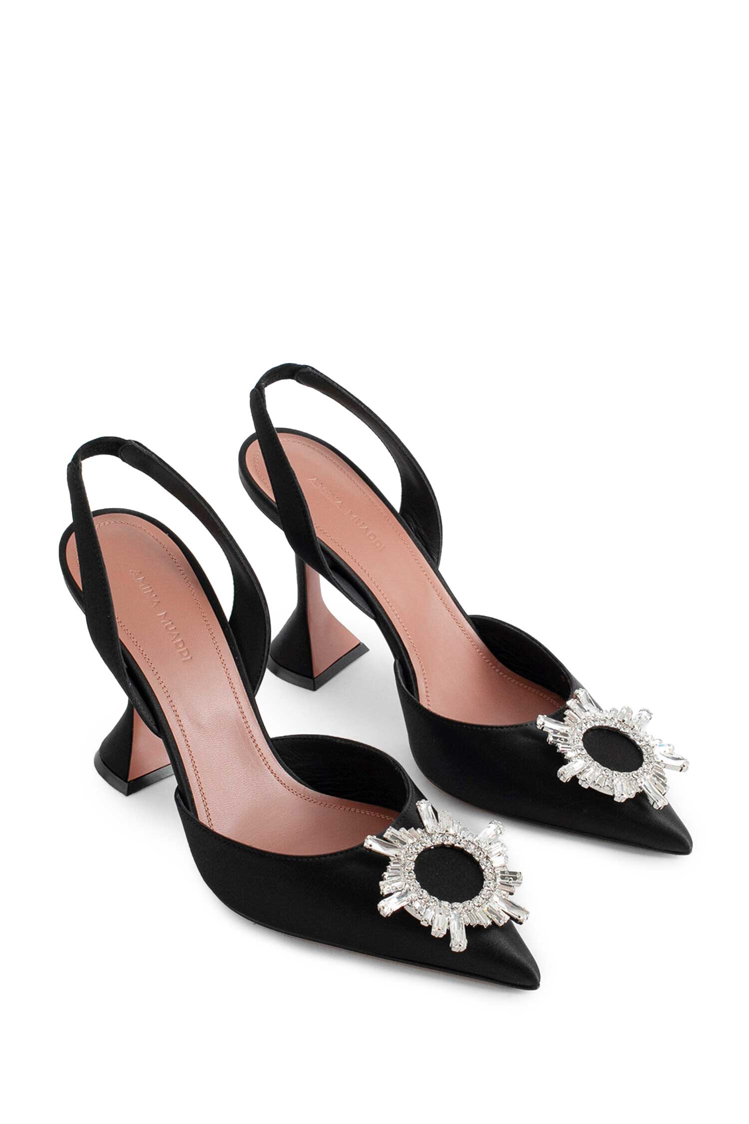 Begum sling satin pumps