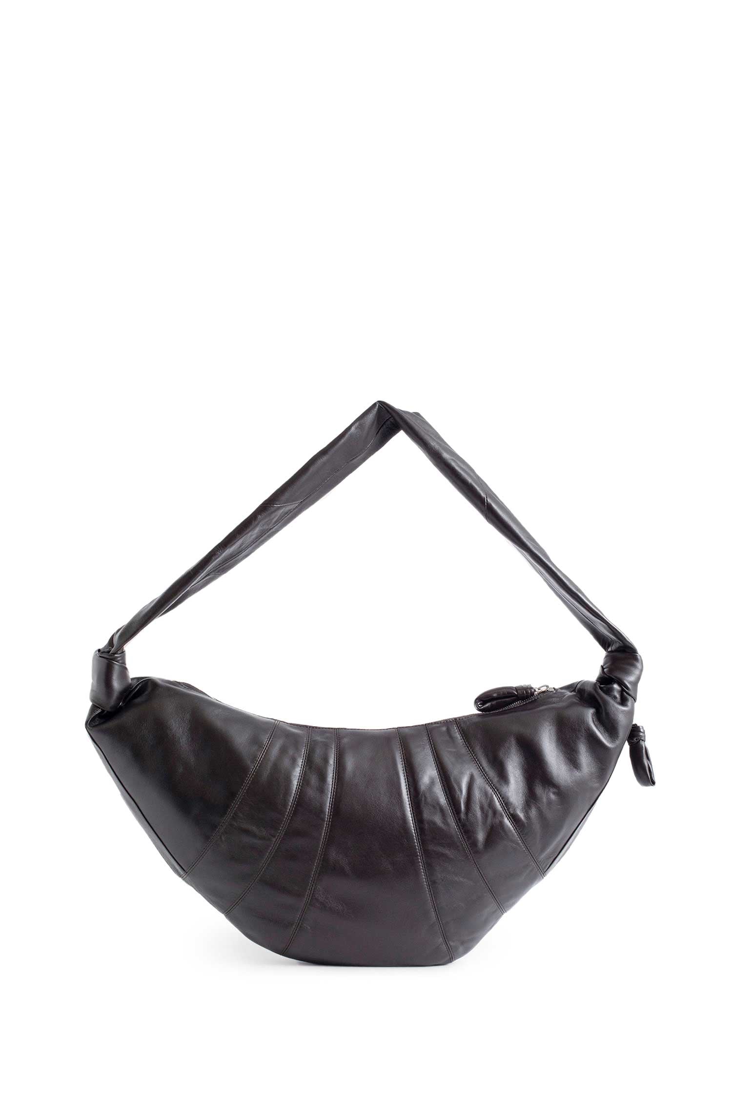 Large Croissant Leather Shoulder Bag