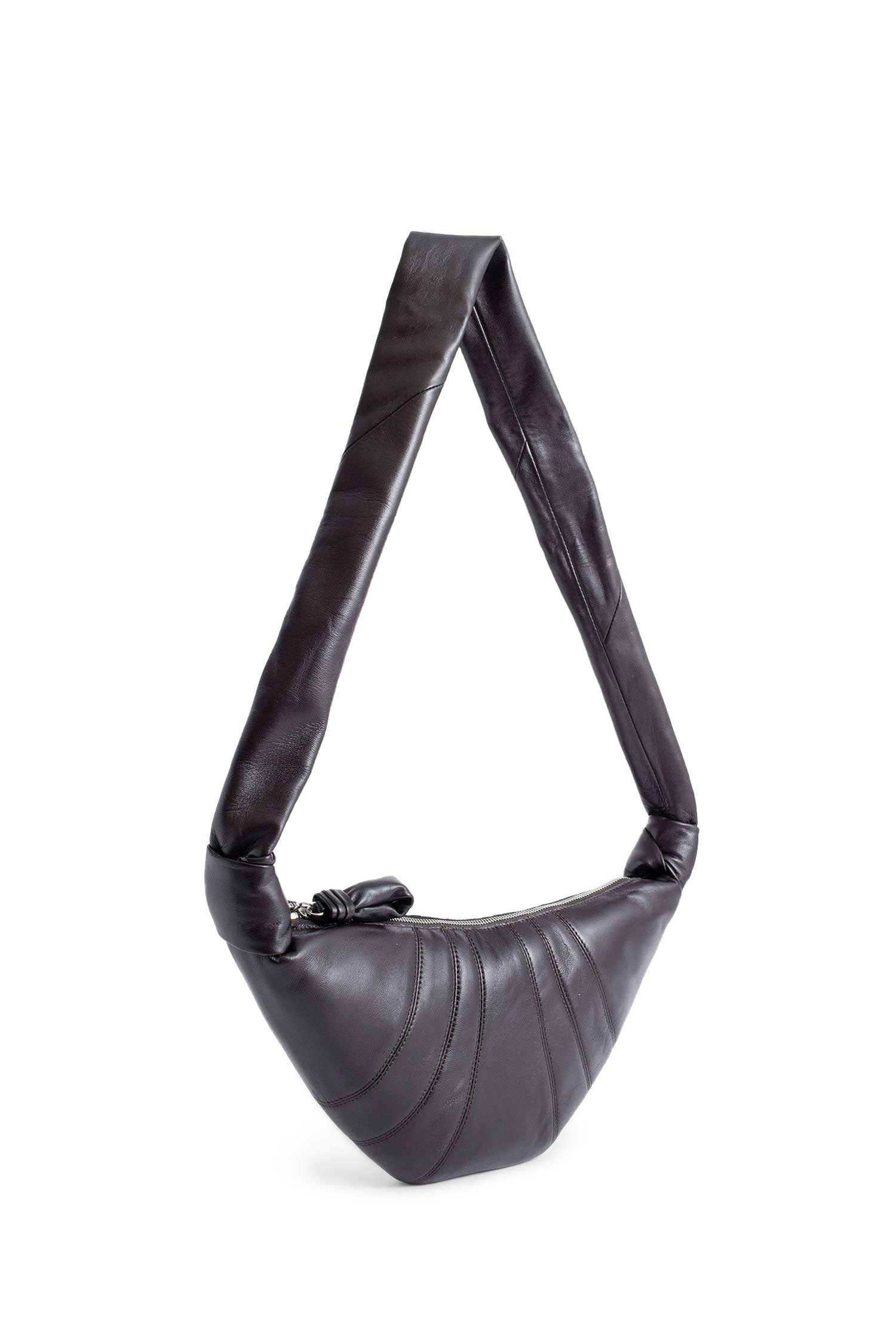 Small Croissant Leather Shoulder Bag