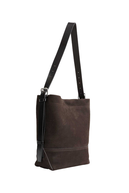 Small Belted Tote in Alpaca Nubuck