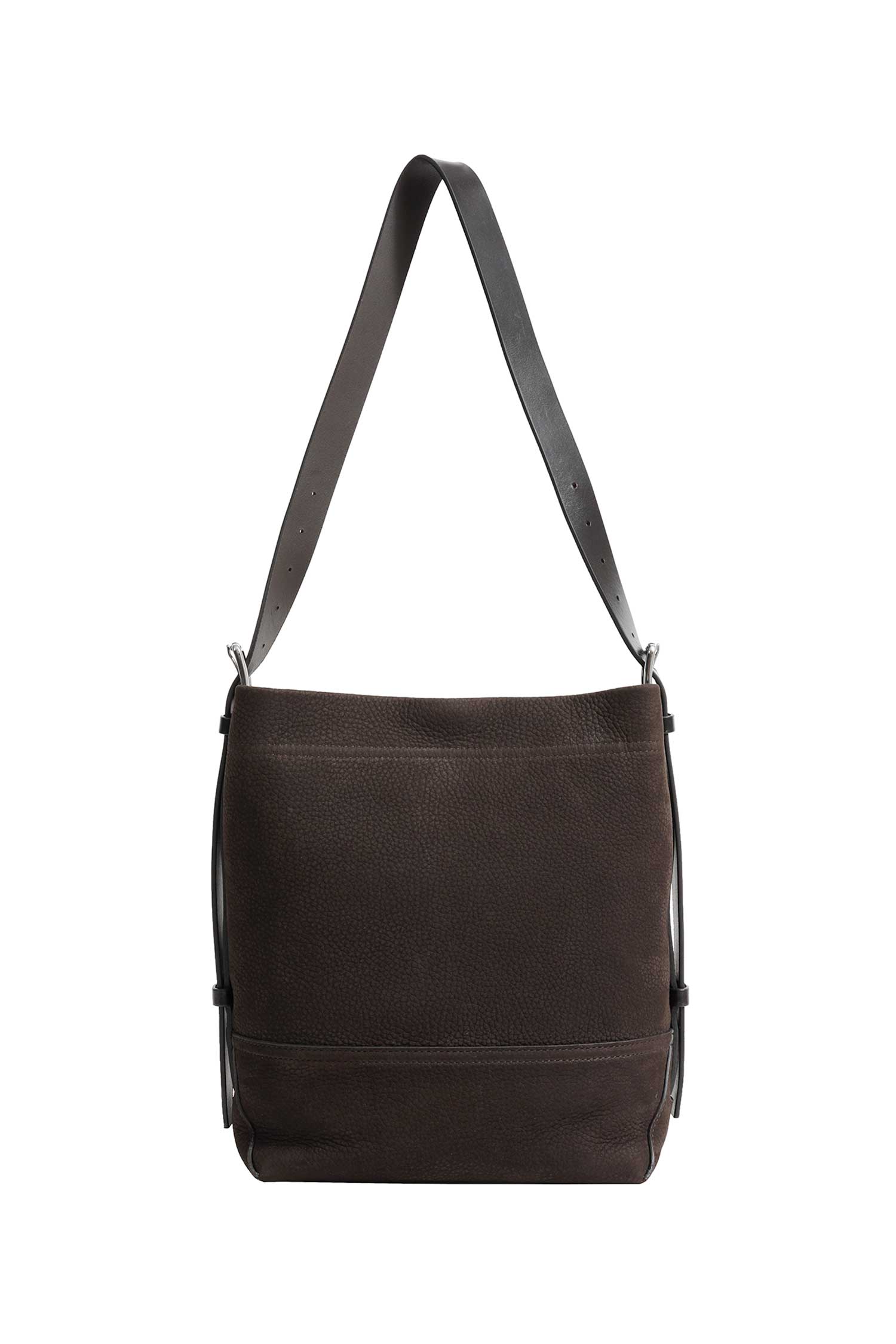 Small Belted Tote in Alpaca Nubuck