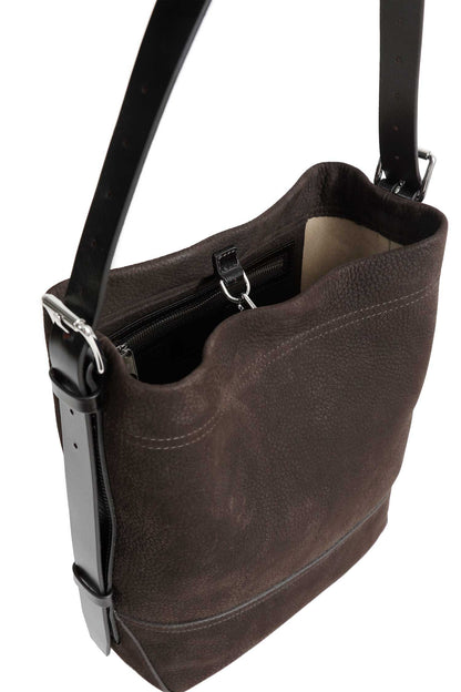Small Belted Tote in Alpaca Nubuck