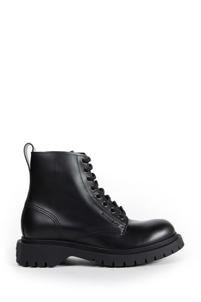 Leather Lace-Up Boots