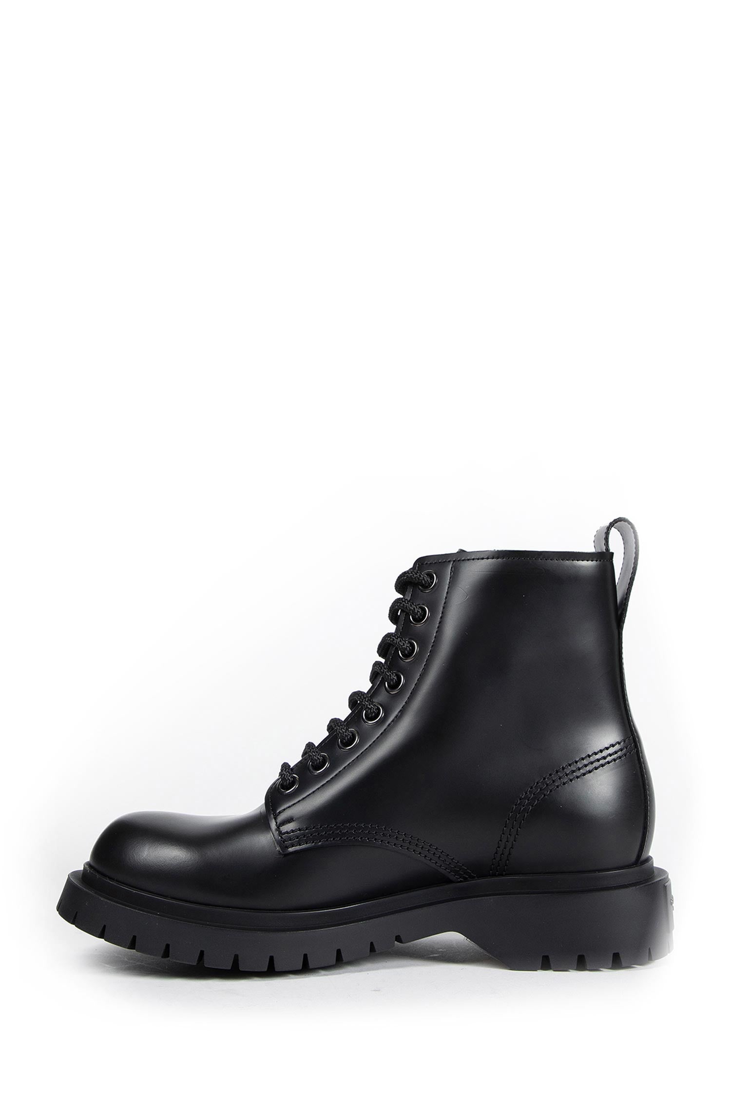 Leather Lace-Up Boots