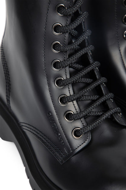 Leather Lace-Up Boots