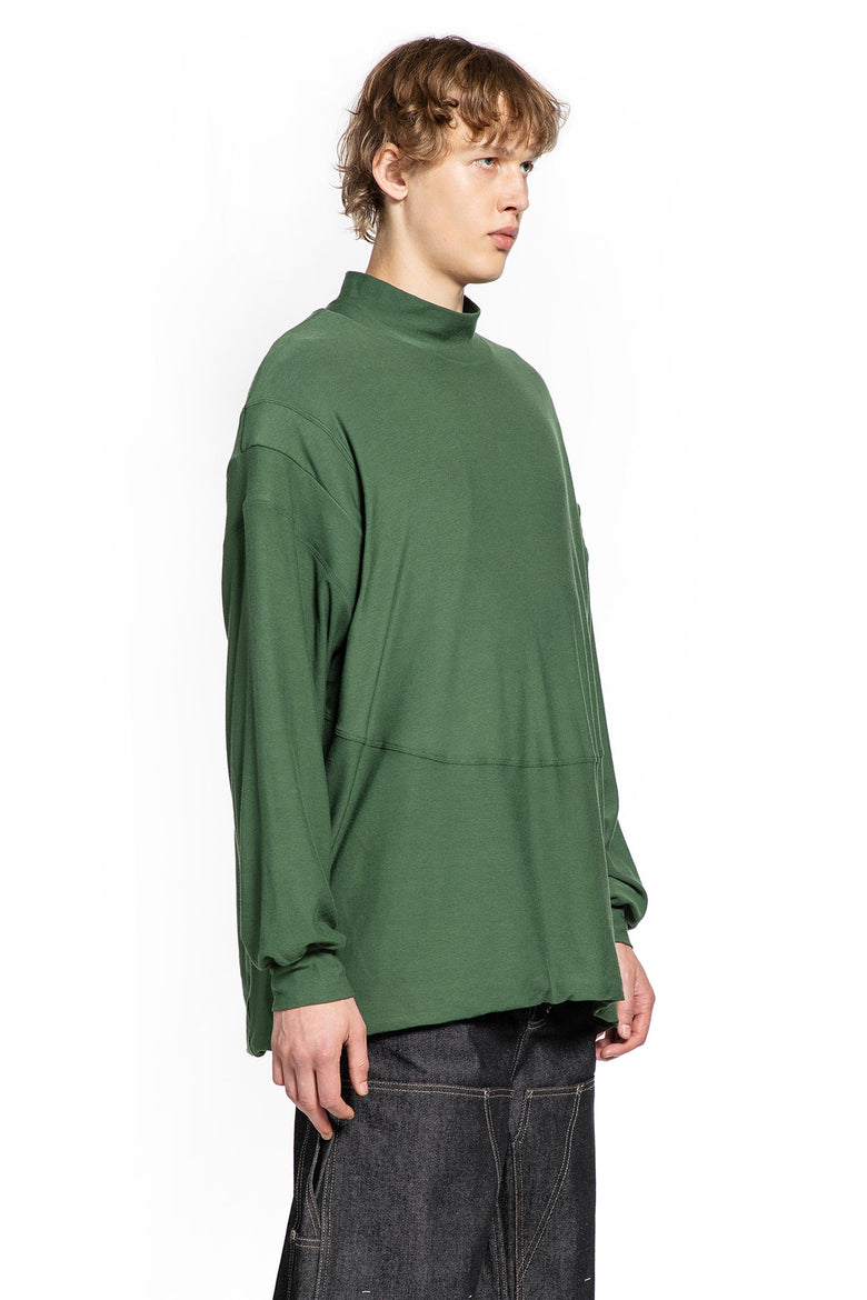 Padded Shoulder Long Sleeve Top