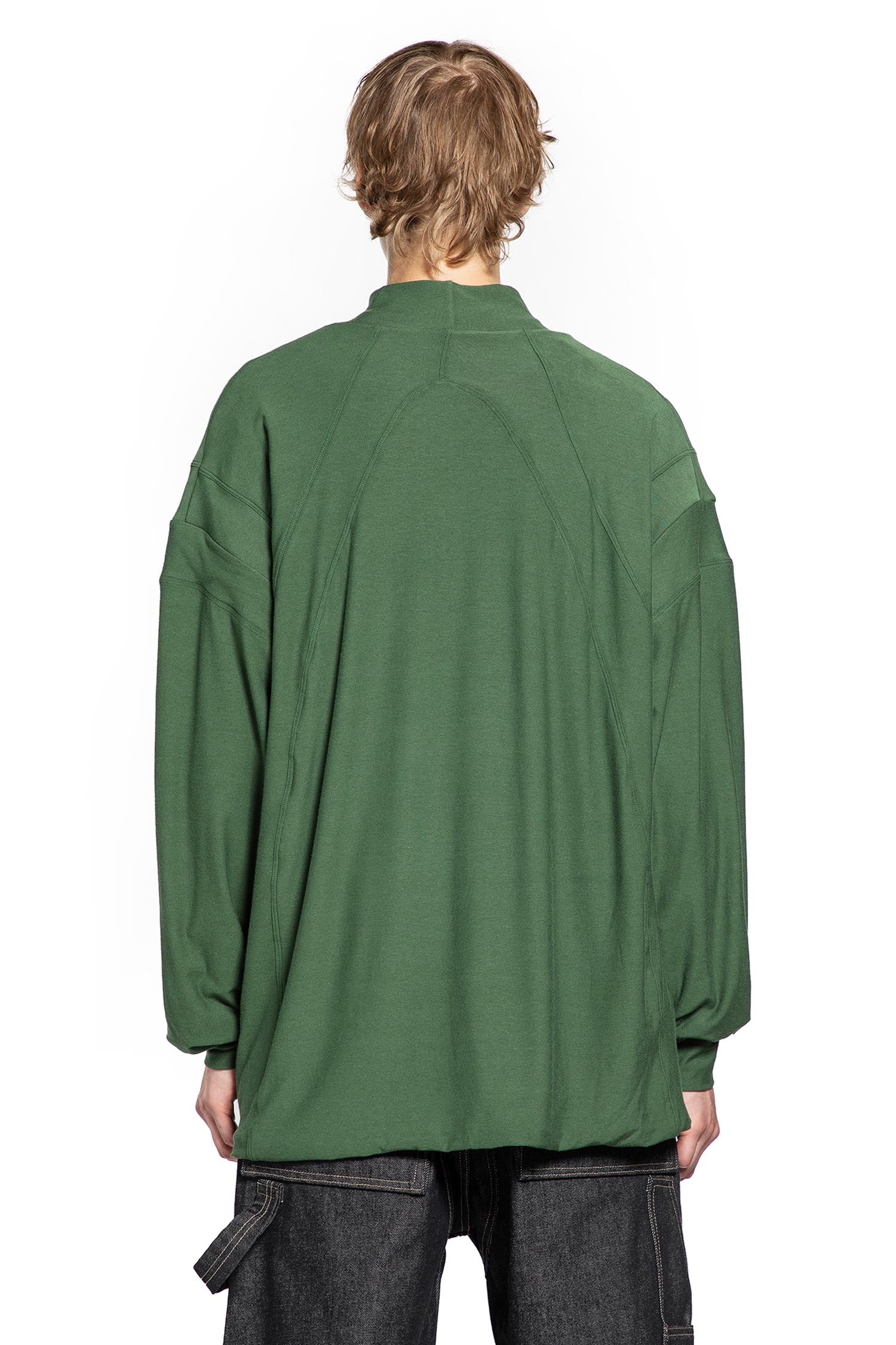 Padded Shoulder Long Sleeve Top