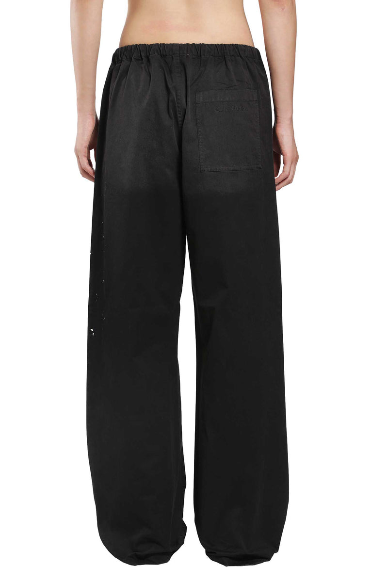 ACNE STUDIOS Washed Cotton Drawstring Trousers man
