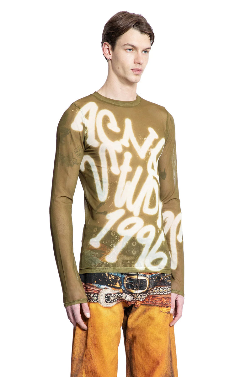 Sprayed Logo Long Sleeve T-Shirt - Antonioli.eu