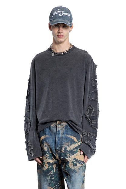 ACNE STUDIOS MAN BLACK T-SHIRTS & TANK TOPS