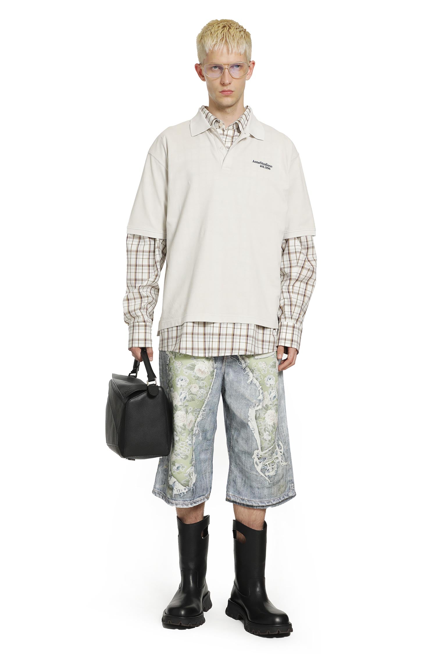 ACNE STUDIOS Washed Logo Polo man